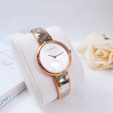 Calvin Klein Seduce Silver Dial Two Tone Steel Strap Watch for Women - K4E2N61Y