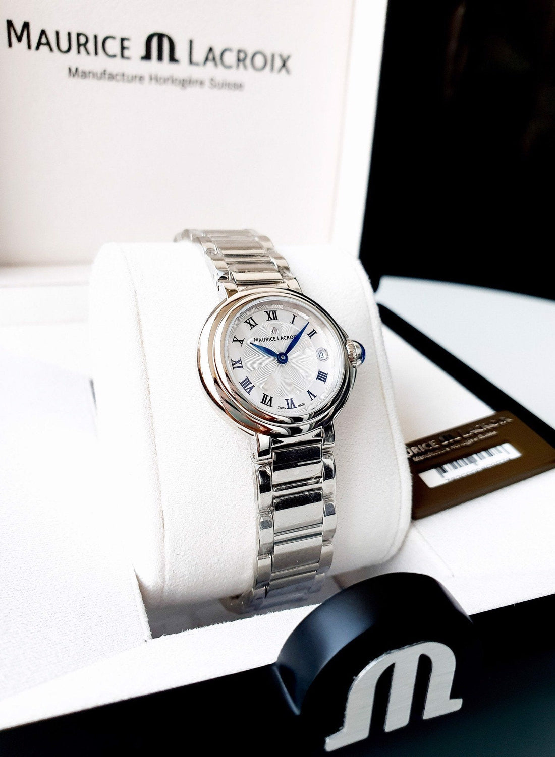 Maurice Lacroix Fiaba Silver Dial Silver Steel Strap Watch for Women - FA1004-SS002-110-1