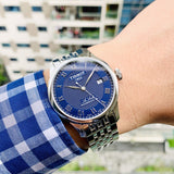 Tissot Le Locle Powermatic 80 Blue Dial Silver Steel Strap Watch For Men - T006.407.11.043.00