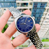 Tissot Le Locle Powermatic 80 Blue Dial Silver Steel Strap Watch For Men - T006.407.11.043.00