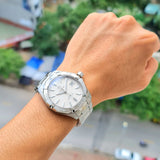 Tag Heuer Aquaracer Automatic White Dial Silver Steel Strap Watch for Men - WAY2111.BA0928