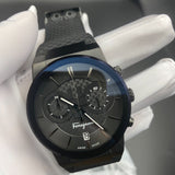 Salvatore Ferragamo Sapphire Black Dial Black Rubber Strap Watch for Men - SFHP00320