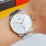 Tissot Chemin Des Tourelles Powermatic 80 Silver Dial Two Tone Steel Strap Watch For Men - T099.407.22.037.00