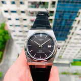 Tissot PRX Powermatic 80 Black Dial Black Leather Strap Watch for Men - T137.407.16.051.00