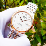 Tissot Le Locle Automatic Cosc Silver Dial Two Tone Steel Strap Watch For Men - T006.407.22.036.00