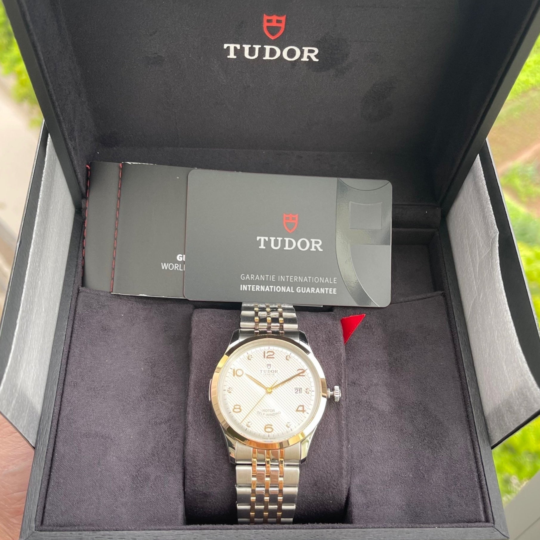 Tudor 1926 Automatic Diamonds Silver Dial Two Tone Steel Strap Watch for Men - M91651-0002