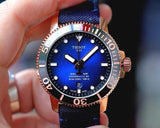 Tissot Seastar 1000 Powermatic 80 Blue Dial Blue Nylon Strap Watch for Men - T120.407.37.041.00