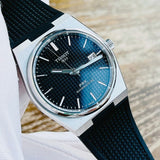Tissot PRX Powermatic 80 Black Dial Black Rubber Strap Watch for Men - T137.407.17.051.00