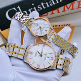 Tissot Chemin des Tourelles Powermatic 80 Helvetic Pride Silver Dial Two Tone Steel Strap Watch for Men - T099.407.22.038.01