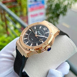 Salvatore Ferragamo F-80 Classic Black Dial Black Rubber Strap Watch for Men - SFHY02522