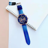 Guess Poseidon Chronograph Blue Dial Blue Silicone Strap Watch For Men - GW0425G3
