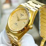 Tissot PRX Powermatic 80 Gold Dial Gold Steel Strap Watch for Men - T137.407.33.021.00