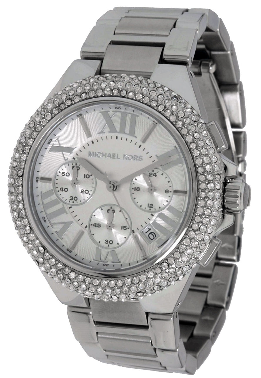 Michael Kors Camille Silver Dial Silver Steel Strap Watch for Women - MK5634