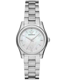 Emporio Armani Federica Mother of Pearl Dial Silver Steel Strap Watch For Women - AR11557