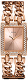 Guess Mod Heavy Metal Diamonds Rose Gold Dial Rose Gold Steel Strap Watch for Women - W0072L3