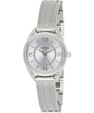 Guess Whisper Silver Dial Silver Mesh Bracelet Watch for Women - W1084L1