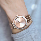 Michael Kors Darci Rose Gold Dial Rose Gold Stainless Steel Strap Watch for Women - MK3366
