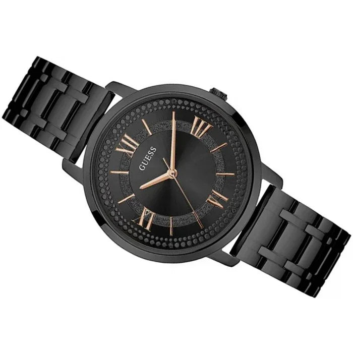 Guess Montauk Black Tone Stainless Steel Watch For Women - W0933L4
