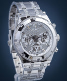 Guess Continental Silver Dial Silver Steel Strap Watch for Men - GW0261G1