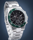 Maserati Competizione Chronograph Black Dial Silver Steel Strap Watch For Men - R8873600008