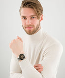 Maserati SFIDA Automatic Black Dial Silver Steel Strap Watch For Men - R8823140002