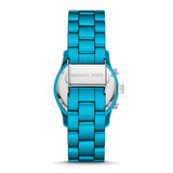 Michael Kors Runway Limited Edition Blue Dial Blue Steel Strap Watch for Women - MK7479LE