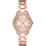 Michael Kors Tibby Pave Rose Gold Dial Rose Gold Steel Strap Watch for Women - MK1058