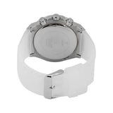 Guess Poseidon Chronograph Rainbow Dial White Silicone Strap Watch For Men - GW0425G4