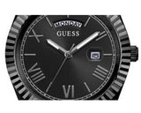 Guess Connoisseur Black Dial Black Silicone Strap Watch For Men - GW0335G1